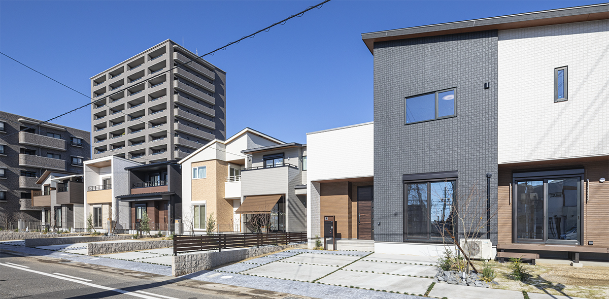 クレアテラス岐阜梅林現地の街並み(2024年12月撮影)