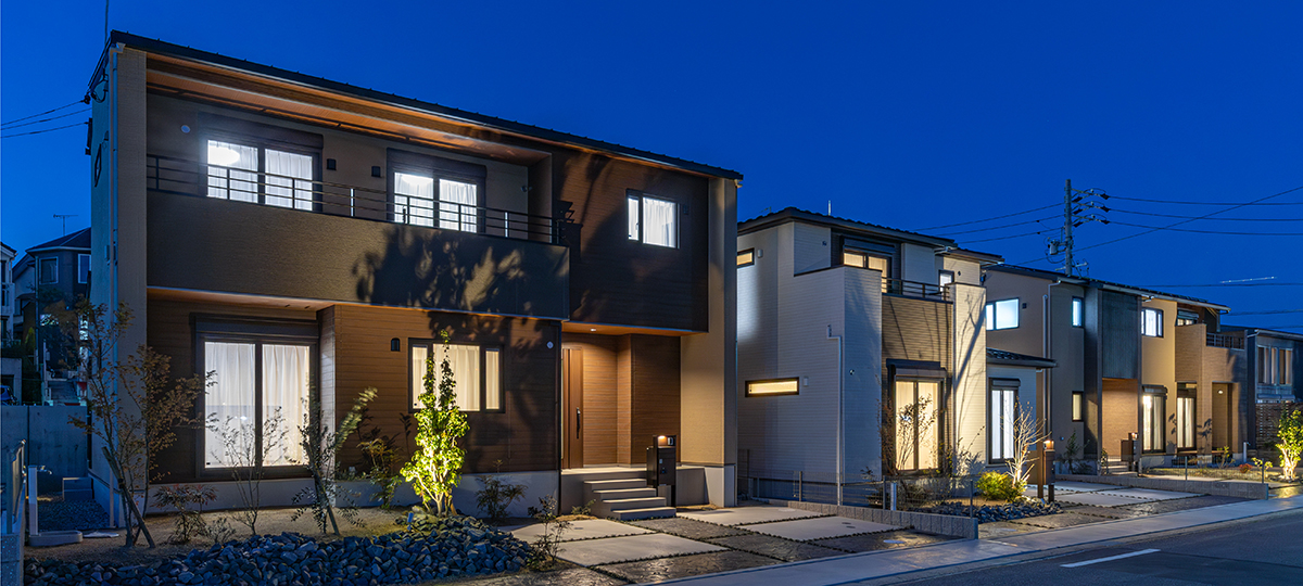 クレアテラス梅森台(第一街区)現地の街並み(2024年4月撮影)